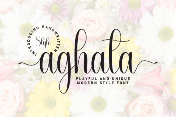 Aghata: A Charming Handwritten Font for Creative Projects