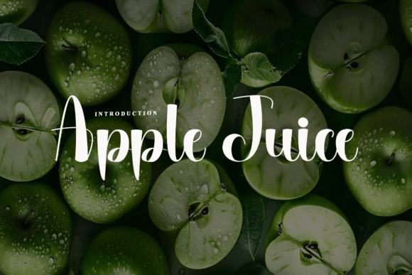 Apple Juice: A Handwritten Font for Editorial Elegance