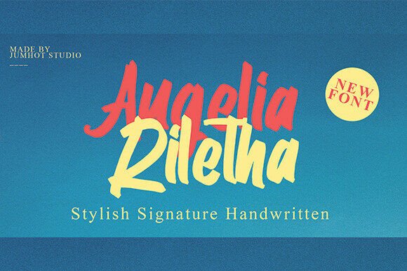 Augelia Riletha: A Font for Elegance in Handmade Creations