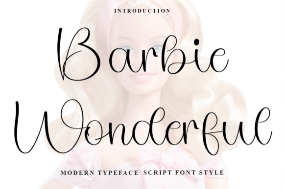 Barbie Wonderful: A Festive Font for Creative Branding