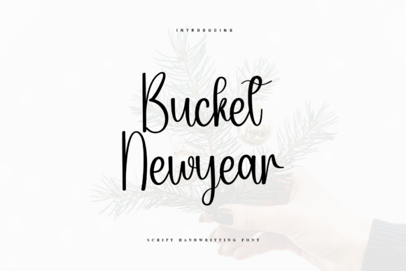 Bucket Newyear: A Handwritten Font for Editorial Elegance