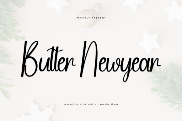 Butter Newyear: A Charming Handwritten Font for Editorial Design