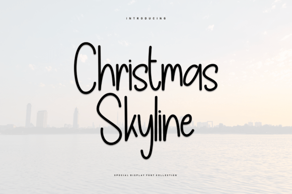 Christmas Skyline: A Handwritten Font for Creative Makers