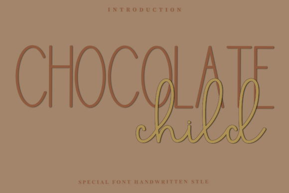 Enhance Your Brand with the Festive Charm of Chocolate Child Font