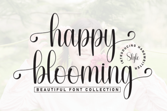 Happy Blooming: A Font for Elegant Editorial Design