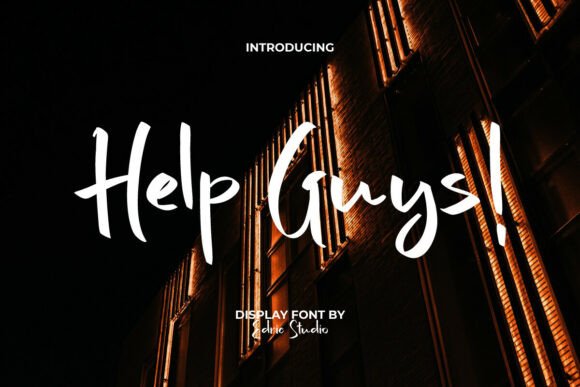 Help Guys: A Handwritten Font for Dynamic Visuals
