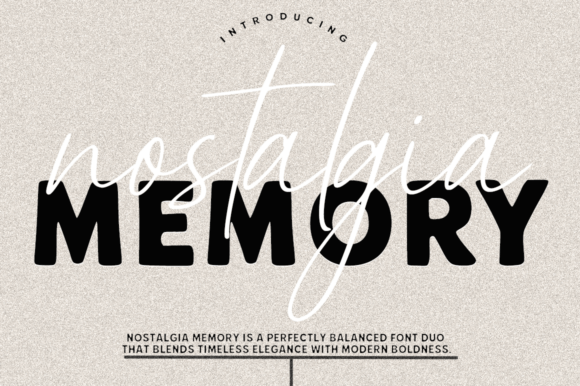 Introducing Nostalgia Memory: A Versatile Font for Editorial Design