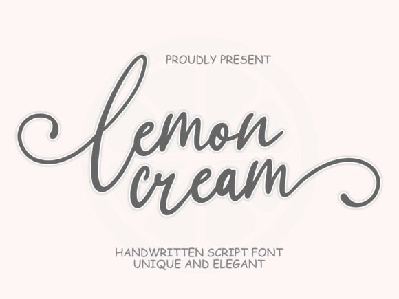 Lemon Cream: A Handwritten Font for Engaging Visuals