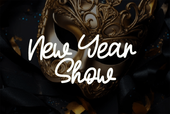 New Year Show: A Modern Typeface for Editorial Elegance