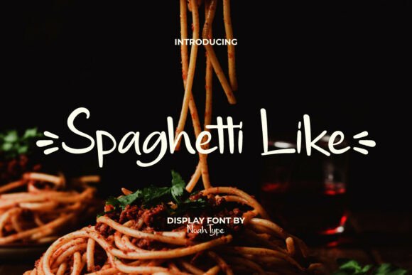 Spaghetti Like: A Playful Font for Engaging Web Designs