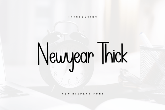 Transform Your Brand with Newyear Thick Font