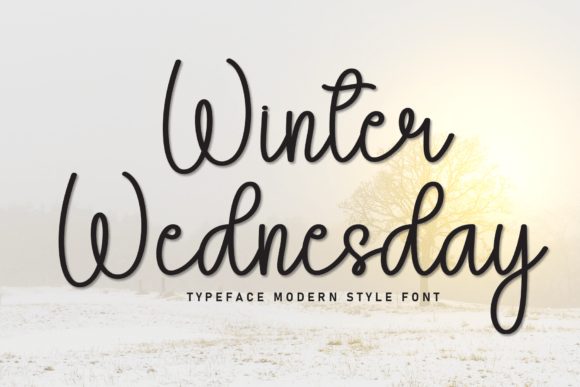 Winter Wednesday: A Stylish Script Font for Modern Web Design