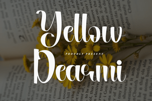 Yellow Dearmi: A Graceful Script Font for Modern Branding